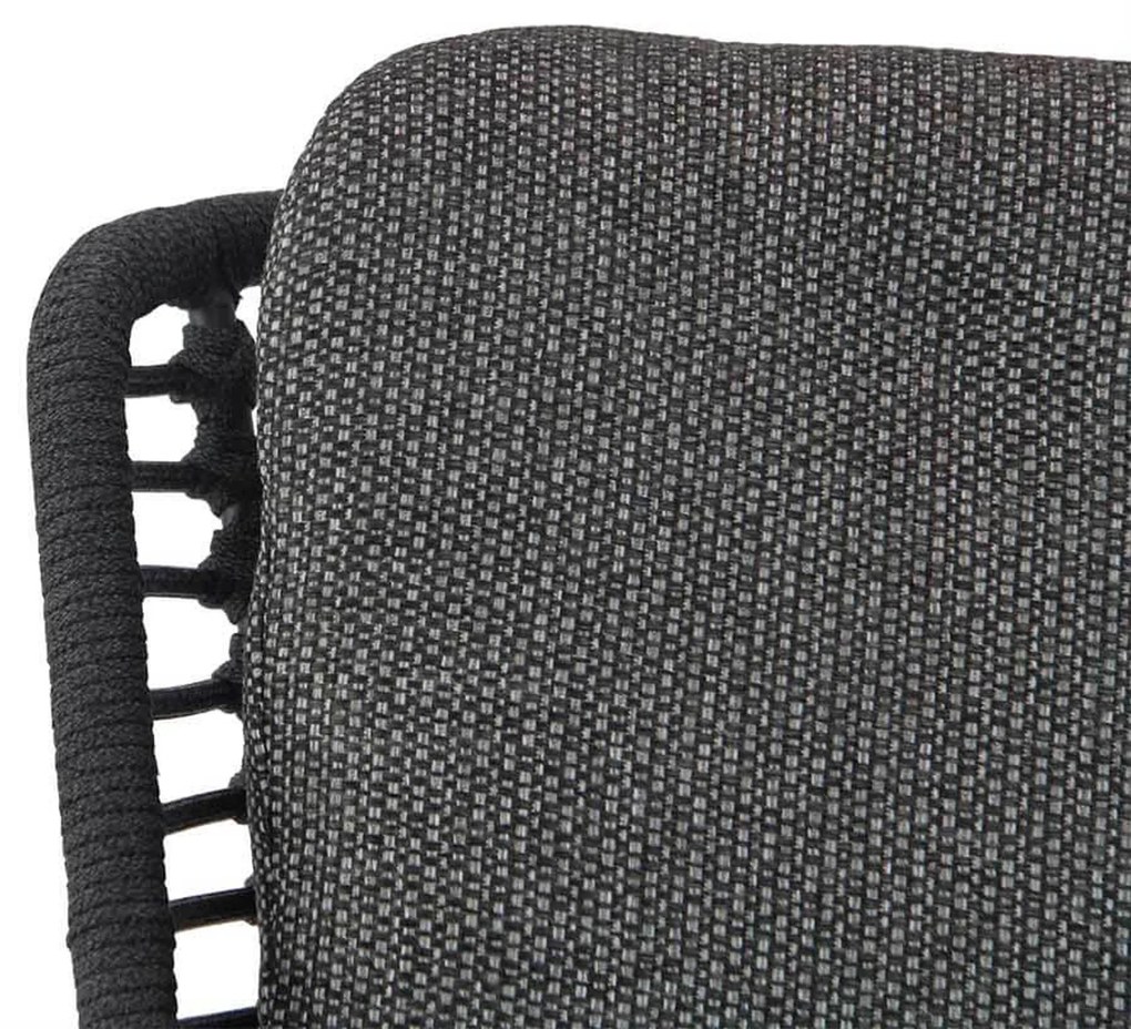 Tuinset Ronde Tuintafel 6 personen Rope Grijs 4 Seasons Outdoor Fabrice/Ancona