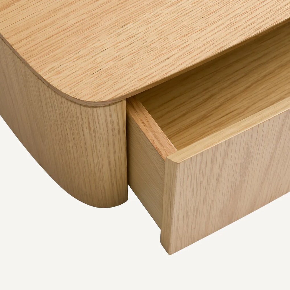 Hangend nachtkastje in walnoot of eikenfineer, WILLOW