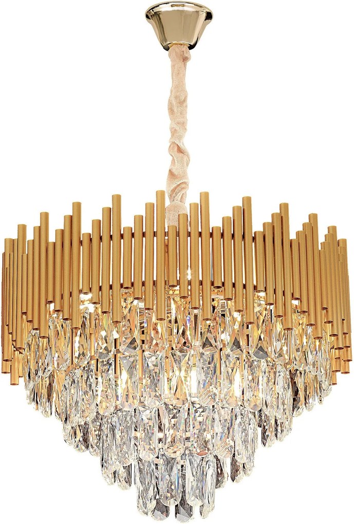 Hanglamp met kristallen G062-CP 50CM GOLD