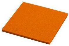 Onderzetter - Vilt - Vierkant - 10 x 10 cm - Tangerine - Oranje