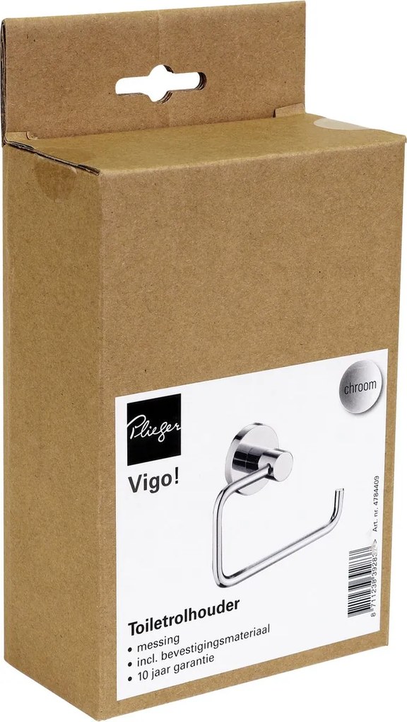 Plieger Vigo toiletrolhouder zonder klep chroom