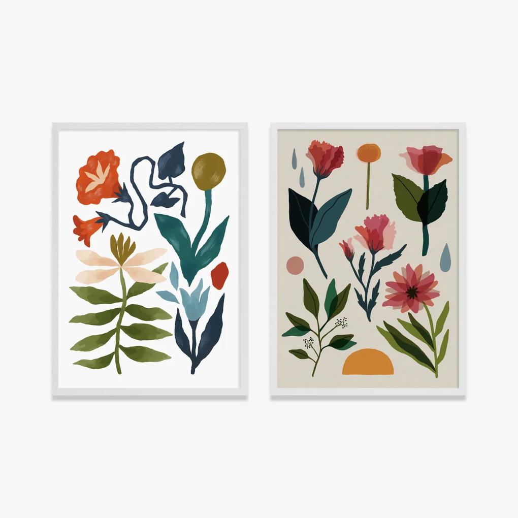 Sophie Potter, 'Botany', set van 2 ingelijste prints, A3