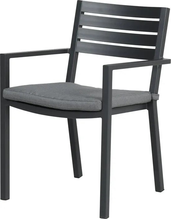 Oklahoma dining stoel - aluminium - carbon black