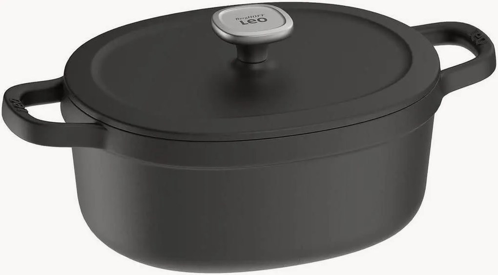 Kookpot Graphite van gietijzer met deksel