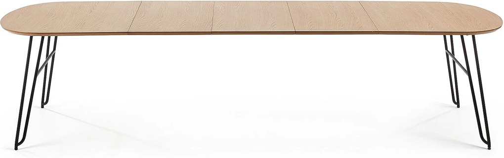 Kave Home Uitschuifbare Ovale Eettafel 'Novac' 170 - 320 x 100cm