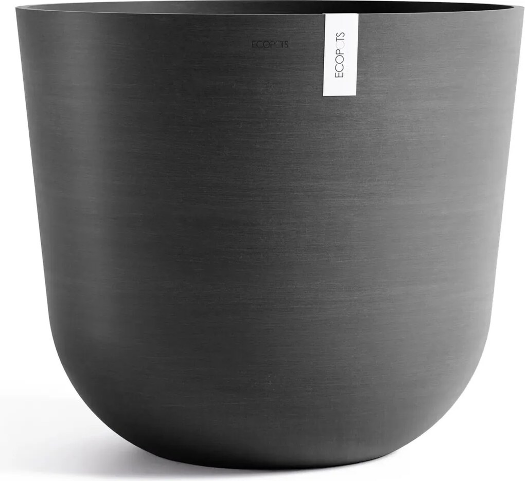 Ecopots bloempot Oslo 75 - Rond - Dark Grey -Ø75 x H65 cm