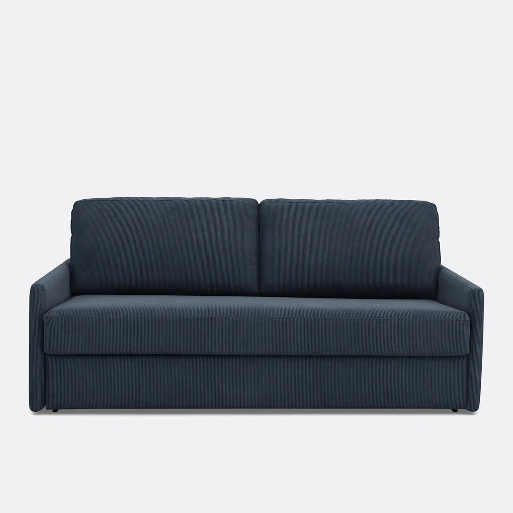 Slaapbank in ribfluweel, Comfort Bultex®, Marta