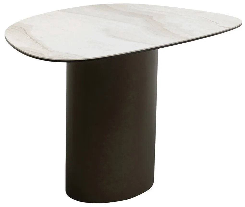 Organische Bijzettafel Keramiek - 75 X 50cm.