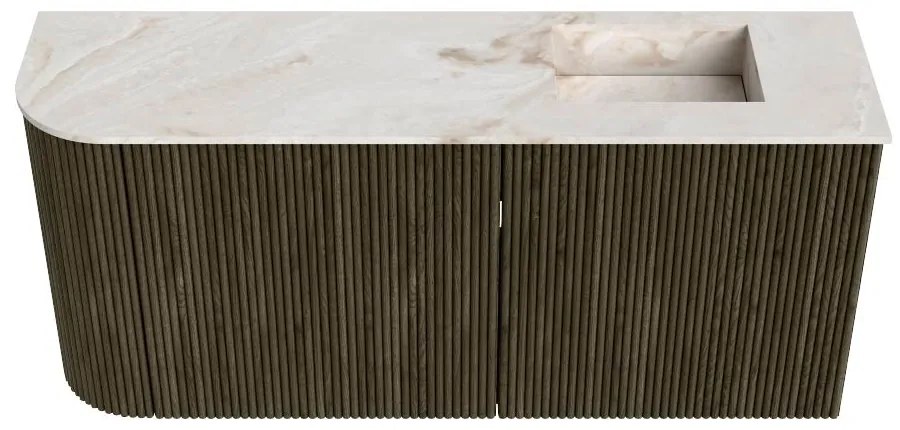 Mondiaz Joya DLux 90cm toiletmeubel ronding links shadow met wastafel faye rechts 1 kraangat frappe