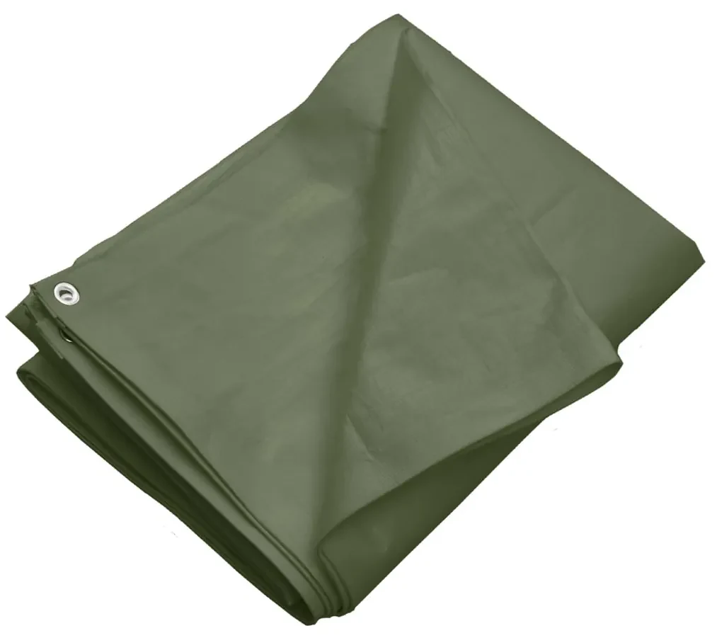 vidaXL Dekzeil 260 g/m² 4x4 m HDPE groen