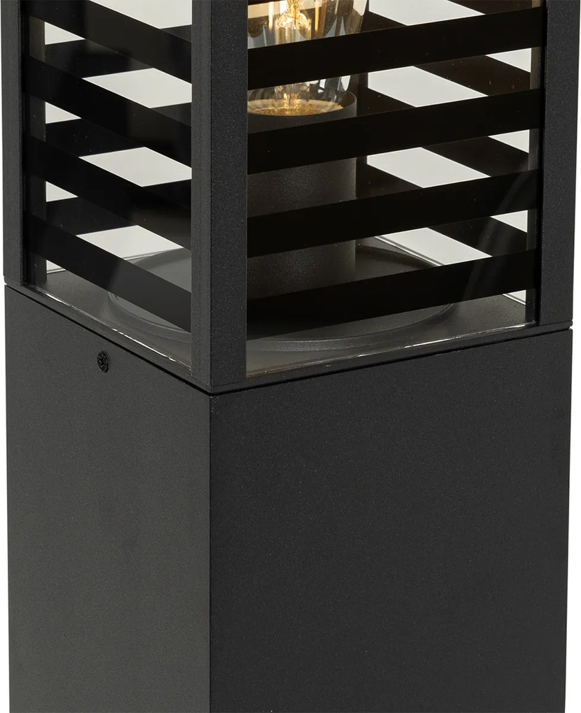 Moderne staande buitenlamp zwart 80 cm IP44 - Reims