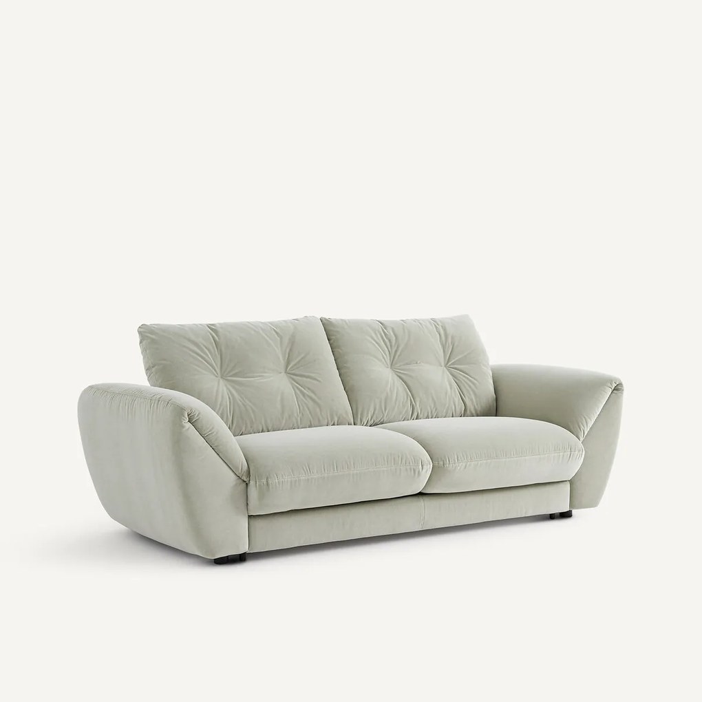 3-zits slaapbank van stonewashed fluweel, EDGAR