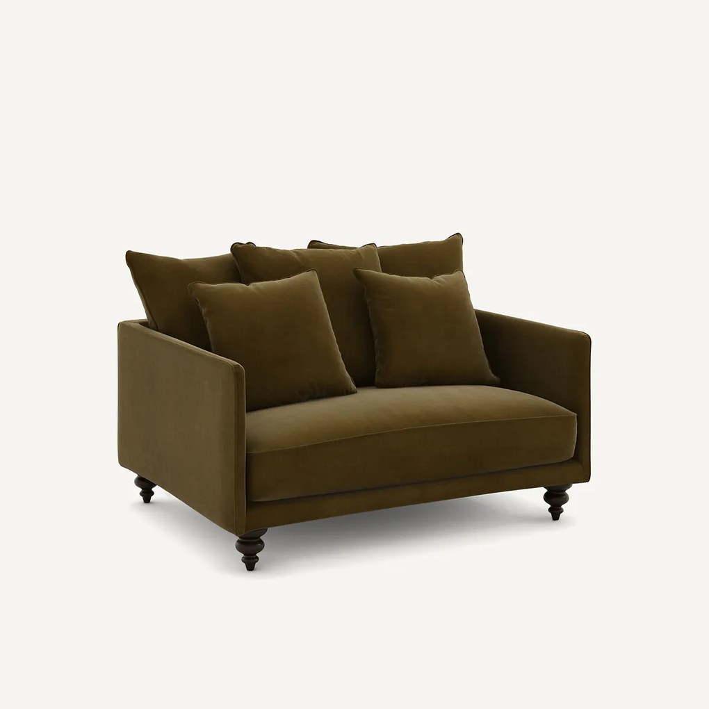 2-zits compact fluwelen bank, Lazare