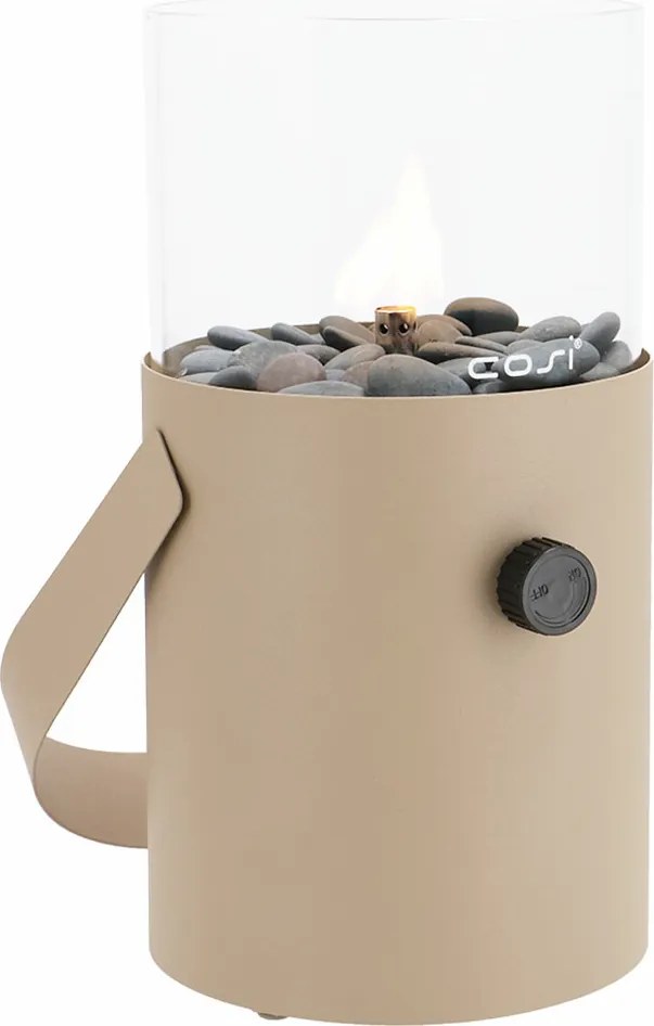Cosi Fires Cosiscoop Original gaslantaarn Ø16x30 cm - sandy beige