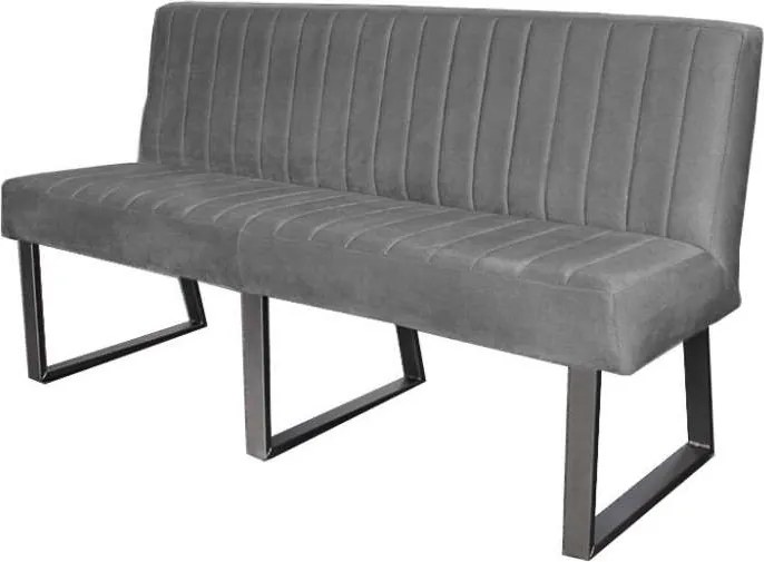 Eetkamerbank - Hengelo - stof Element cementgrijs 23 - 220 cm