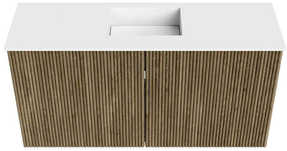 Mondiaz Joya 80cm toiletmeubel dusk met wastafel faye midden zonder kraangat talc
