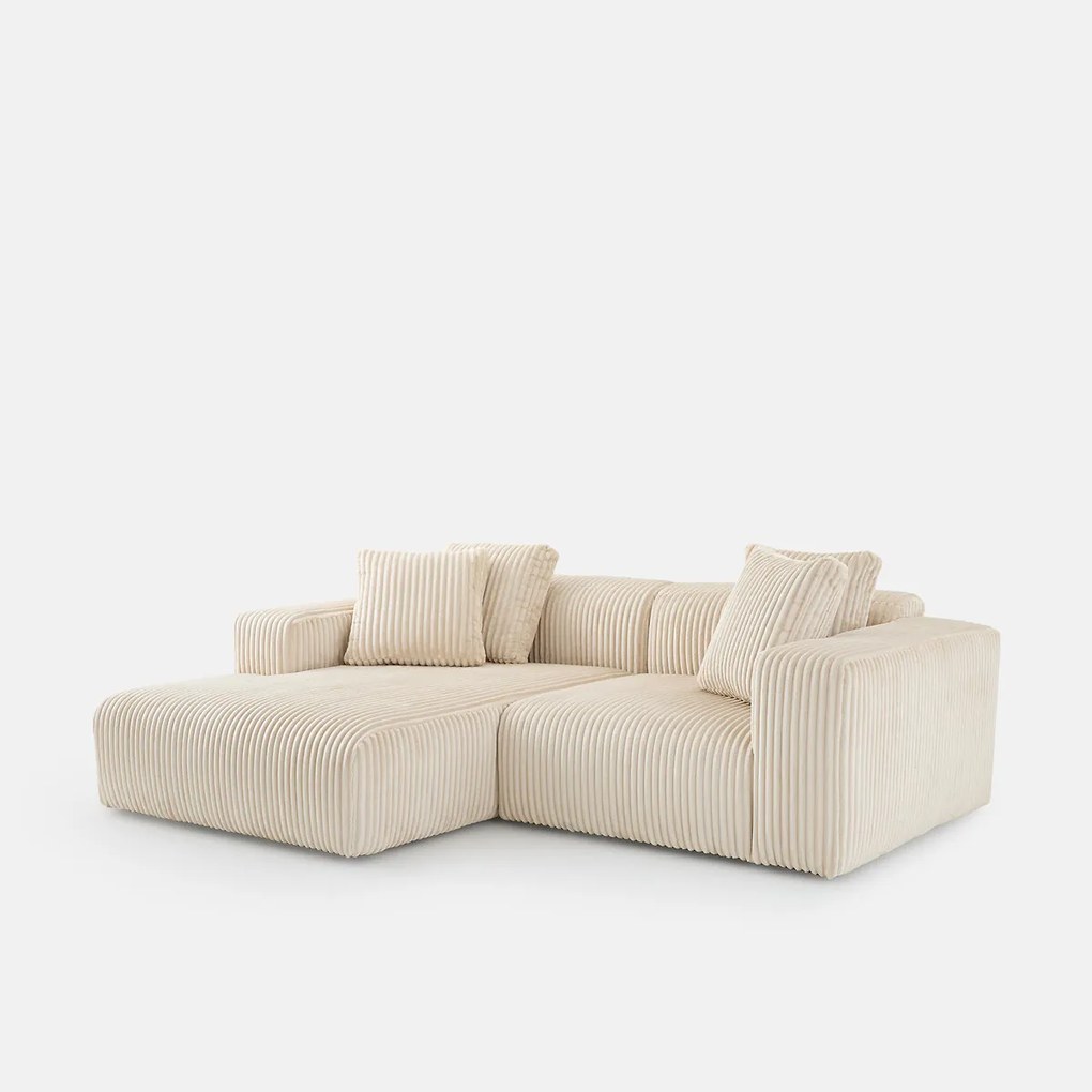 XL corduroy hoekbank links, LIORA