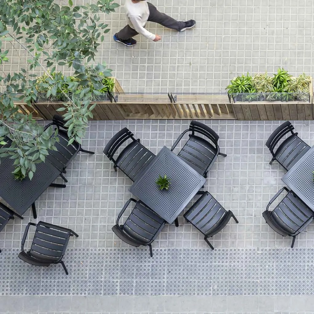 Garden Impressions Paris tuinstoel zwart - 4 stuks