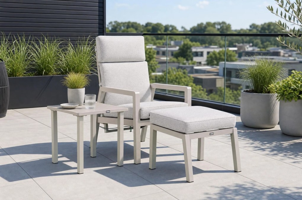 Bistroset 1 persoon  Aluminium Taupe Lifestyle Garden Furniture Albelli