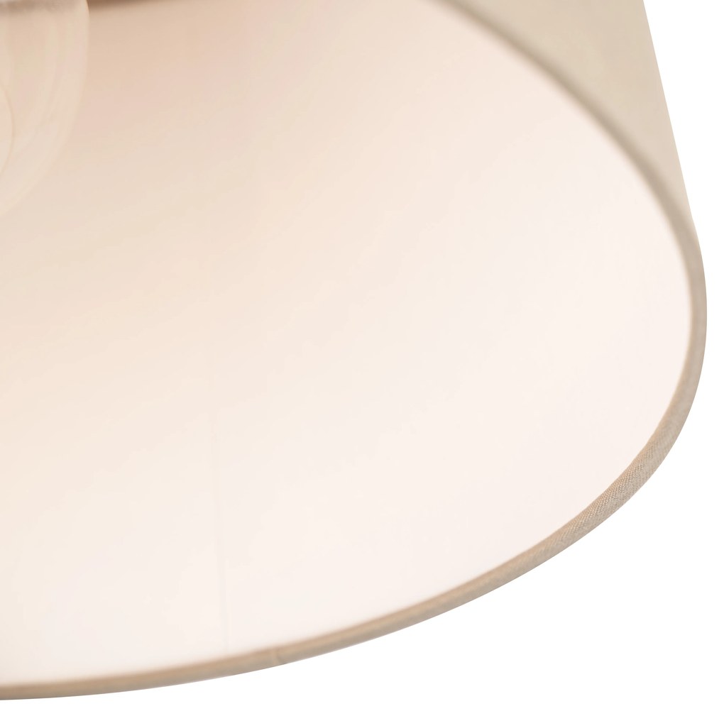 Moderne plafondlamp met taupe kap 35 cm - Combi