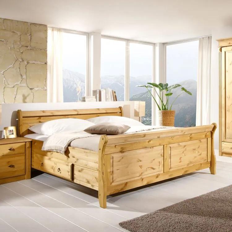 Massief houten bed Cenan, Maison Belfort