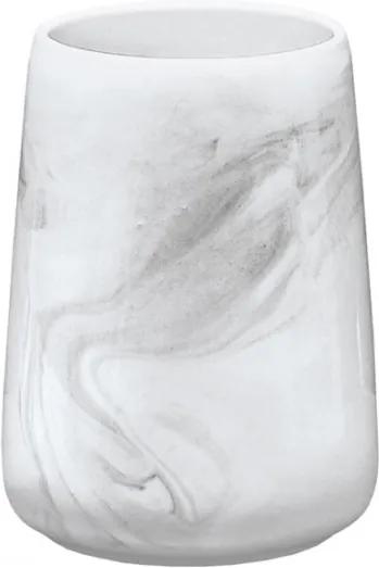 Marble tandenborstelbeker 7,8x7,8x10,5 cm, antraciet