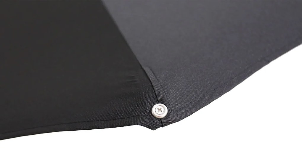 Garden Impressions Hawaii zweefparasol Ø350 cm - frame carbon black - doek zwart