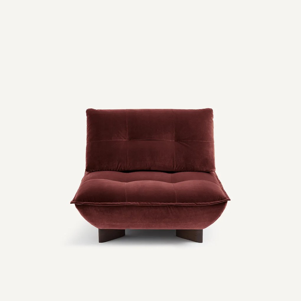 Modulaire fauteuil in fluweel, KAORI