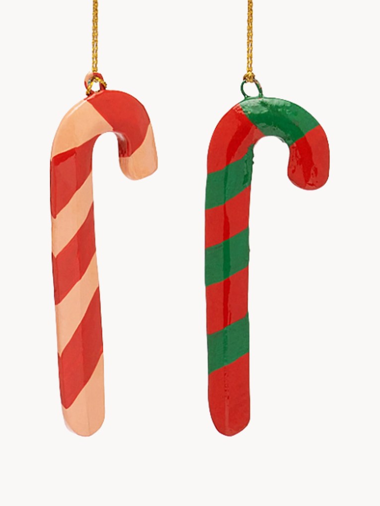 Kerstboomhanger Candy Cane, set van 2