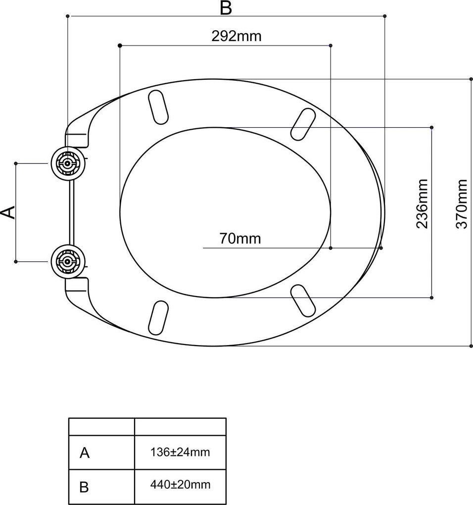 Mueller Saturnus toiletzitting+deksel wit