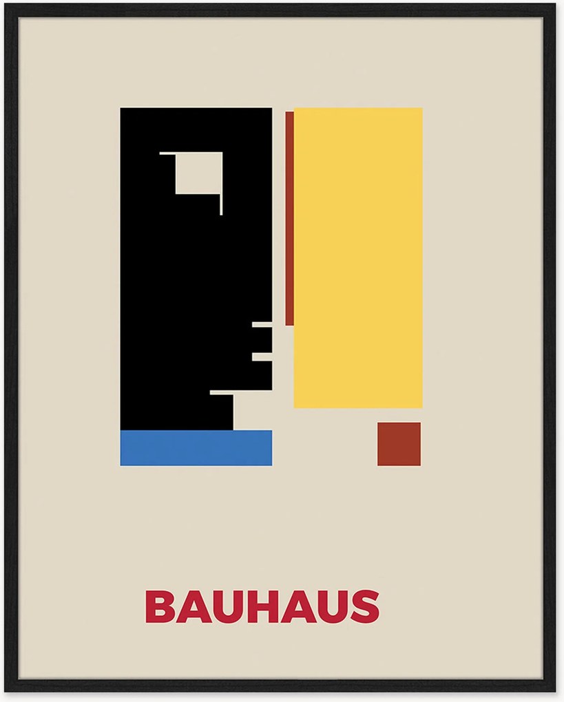 Ingelijste digitale print Basic Bauhaus