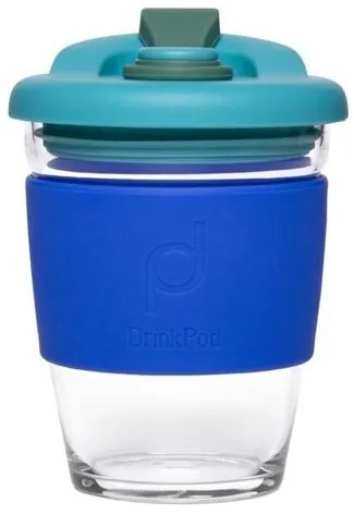 Herbruikbare Koffiebeker - 340ml - Oceaan Blauw - Glas