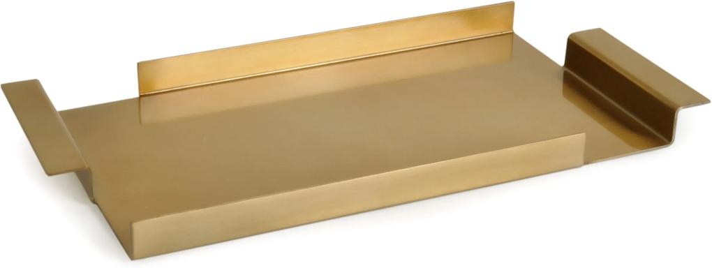 XLBoom | Dienblad Ras S breedte 27 cm x hoogte 13 cm x diepte 10.5 cm goudkleurig dienbladen aluminium servies koken & tafelen | NADUVI outlet