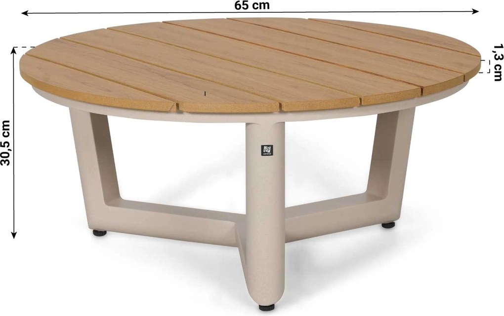 Hoek loungeset 5 personen Aluminium Zand/Beige  Lifestyle Garden Furniture Melone