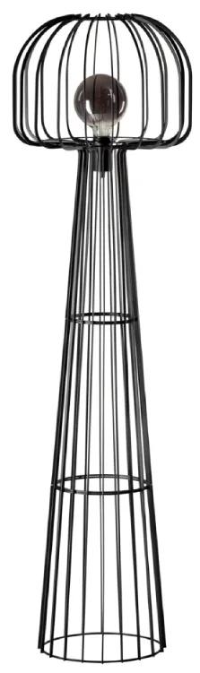 Steve Curvy Vloerlamp 146cm X 41,5cm | Trading Lighting | Metaal | Zwart   | Cavetown