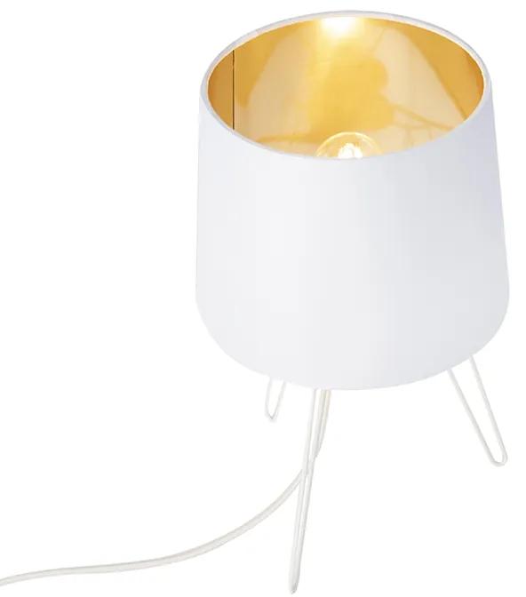 Stoffen Moderne tafellamp wit - Lofty Modern E14 cilinder / rond Binnenverlichting Lamp