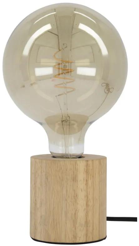 LED Lamp Met Houten Houder - 100 Lm - Smokey
