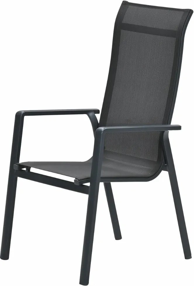 Garden Impressions Siena tuinstoel stapelbaar - donker grijs