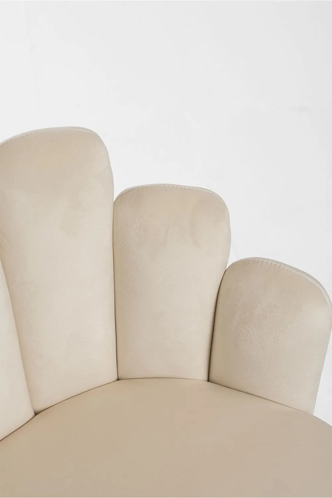 Set 4 Fluwelen Handstoelen