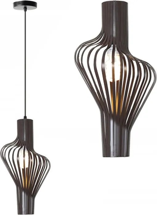 ZWARTE GEOMETRISCHE PLAFONDLAMP APP484-1CP