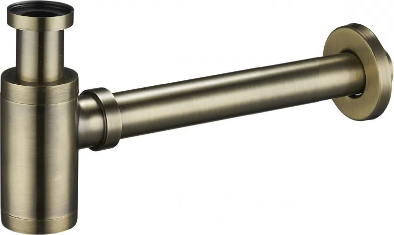 Mexen ronde wastafel sifon, antiek messing - 79950-40