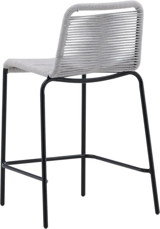 The Outsider Barkruk Boaz - Set van 2  - Zwart Lichtgrijs - Zithoogte 61cm - The Outsider