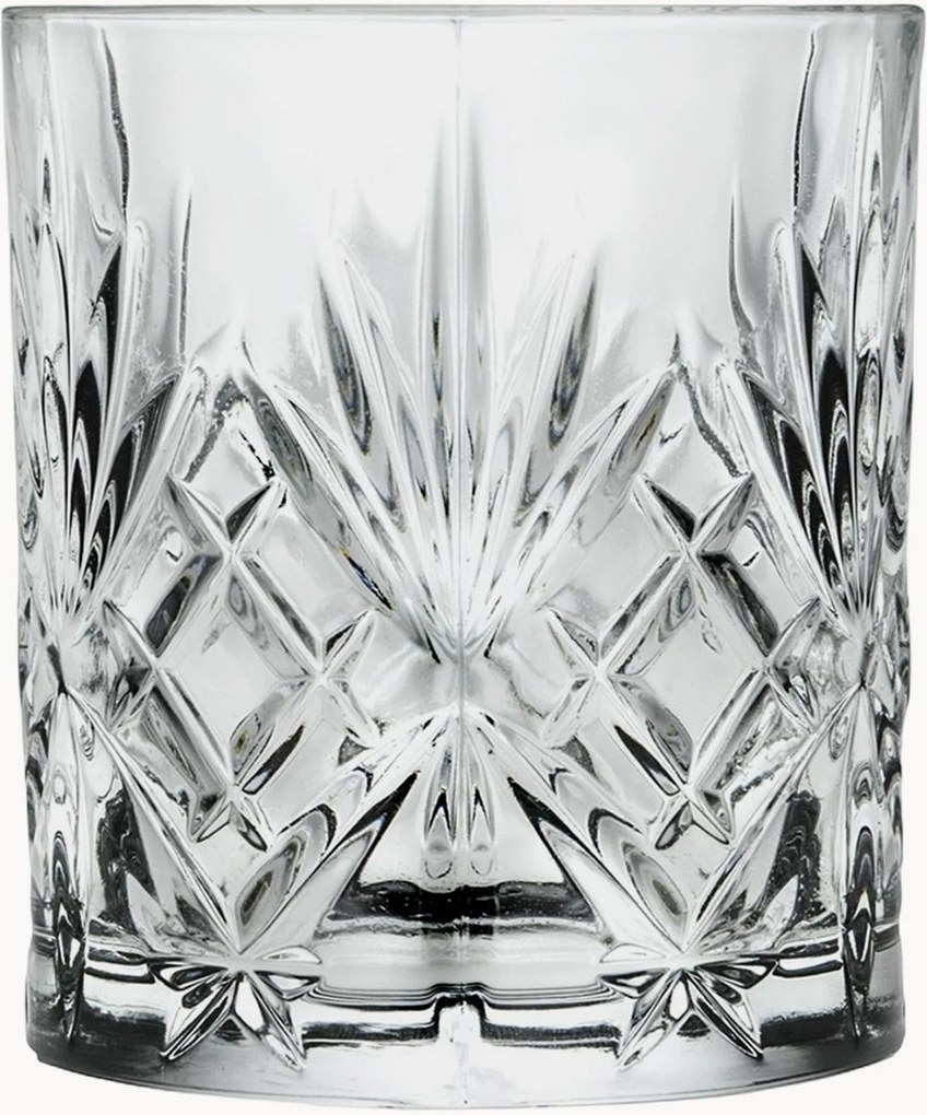 Kristallen whiskyglazen Melodia, 6-delig