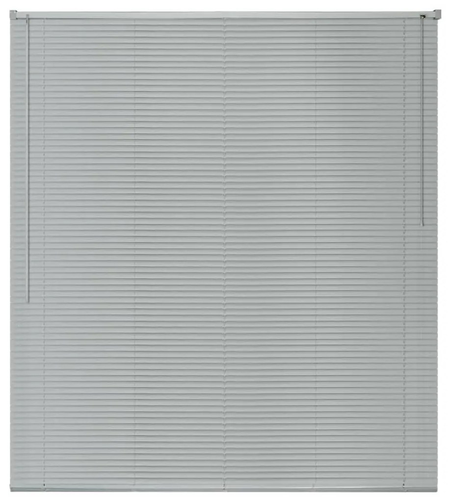 vidaXL Zonwering aluminium 140x220 cm zilverkleurig