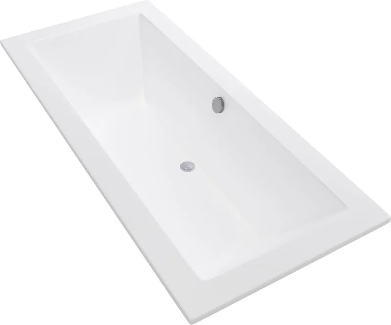 Mexen Cube rechthoekig bad 180 x 80 cm, wit - 55051808000
