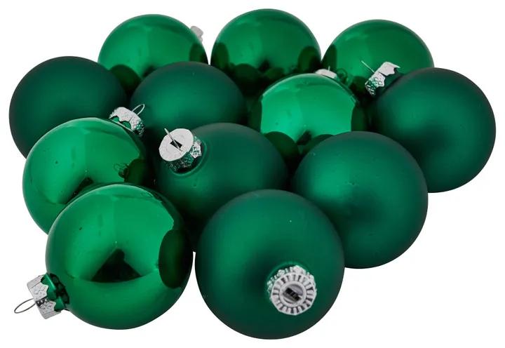 Kerstballen set groen - 12st