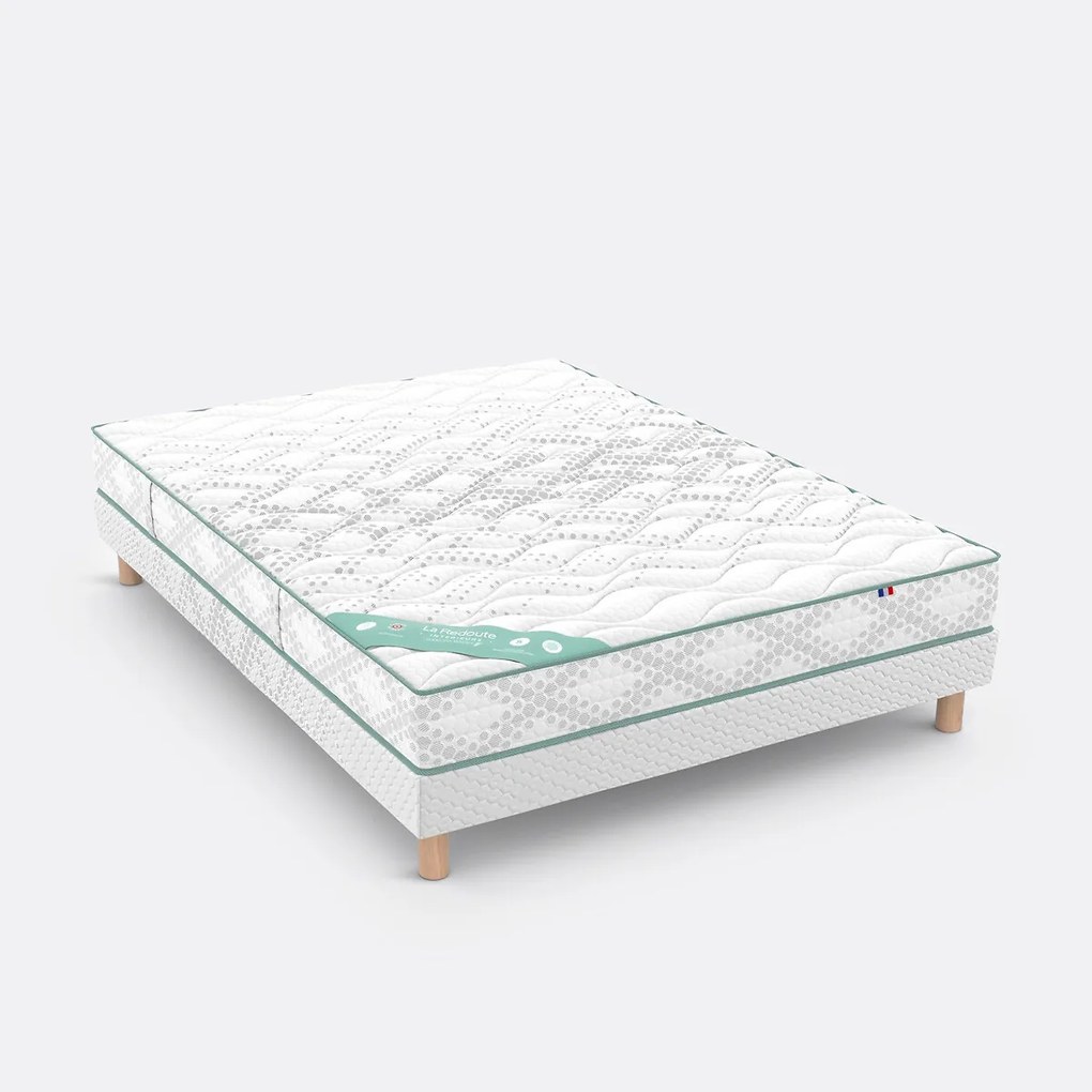 Matras voor gevoelige rug, 580 veren, 5 zones, stevige ondersteuning, zacht comfort