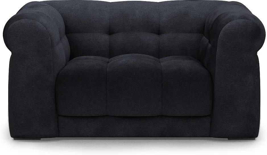 Rivièra Maison - Cobble Hill Love Seat, velvet, trafalgar grey - Kleur: grijs