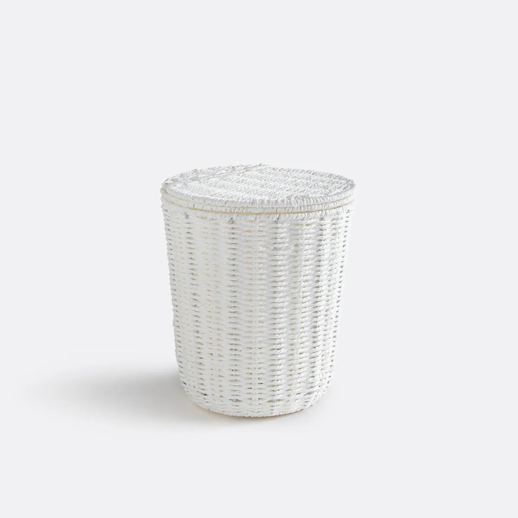 Badkamerprullenmand van geweven papier Papeli