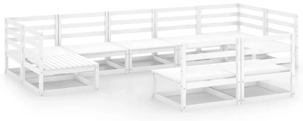 vidaXL 9-delige Loungeset massief grenenhout